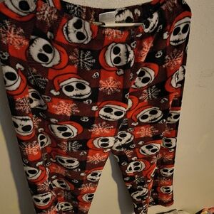 Disney Red and Black Skull Pajama Pants